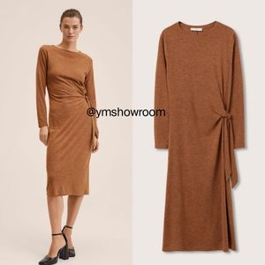 🔥Last 1🔥MANGO bow knit dress